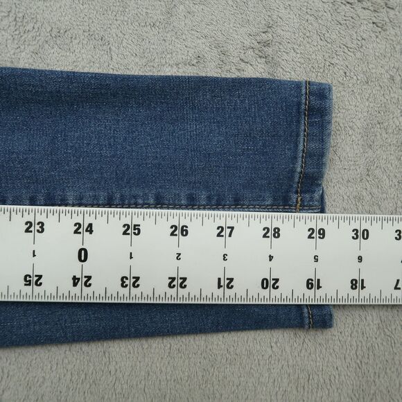 YMI Jeans Women's Size 14 Blue High-Rise Skinny Denim 29" Inseam Distressed - Picture 4 of 16